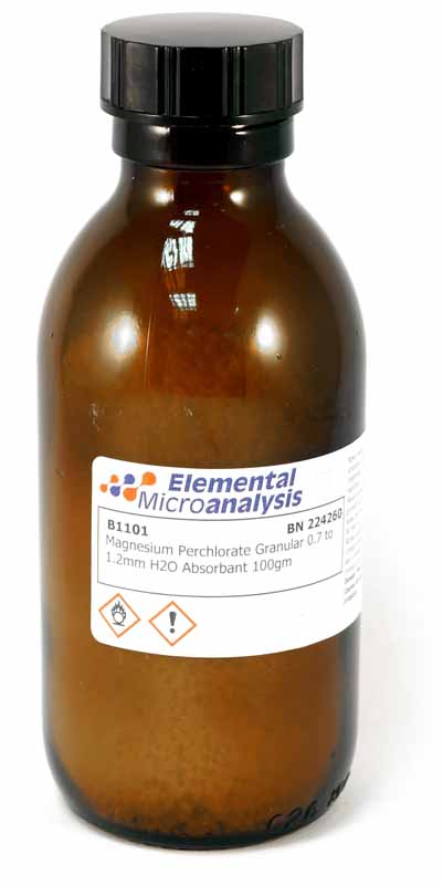 Magnesium Perchlorate Granular 0.7 to 1.2mm H2O Absorbant 100gm